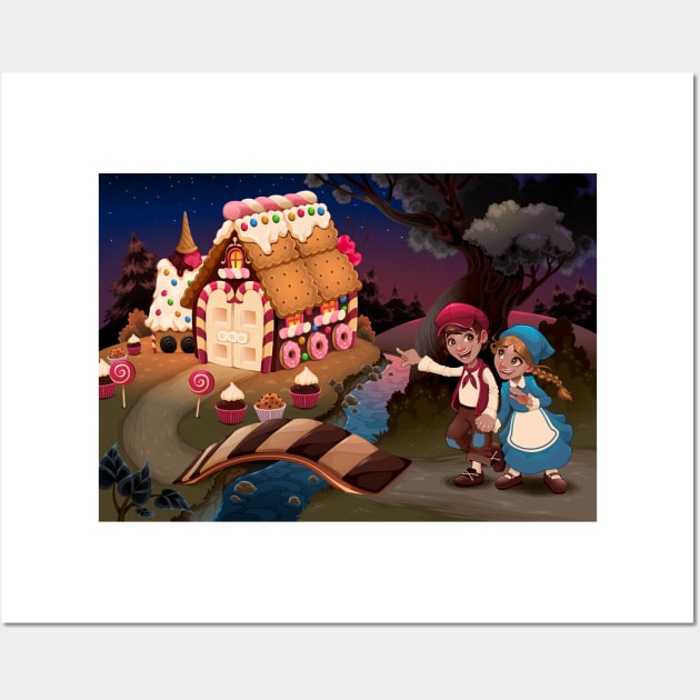 Hansel and Gretel Wall Art by ddraw